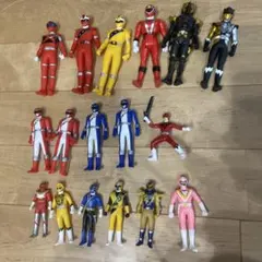 スーパー戦隊　ソフビ　戦隊ヒーロー　25体セット　匿名配送 スーパー戦隊シリーズ 25戦隊レッドヒーロー大集合 ソフビセット 2001