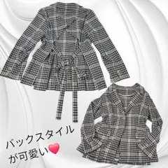 Lily Brown リリーブラウン チェック柄 テーラードジャケット　立体裁断のサムネイル