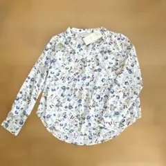 新品 Vis ビス 花柄 総柄 ブラウス ホワイト プルオーバー Vネックのサムネイル