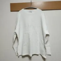 INTER FACTORY ホワイト 七分袖カットソー