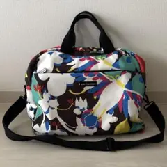 か10★ marimekko ボストンバッグ トラベルバッグ ブラック marimekko(マリメッコ) / ボストンバッグ/キャンバス/BLK/無地