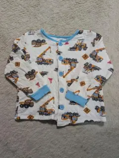 建設車両プリント パジャマ 110cm