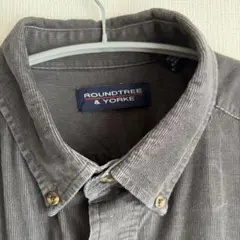 ROUNDTREE&YORKE 長袖シャツ コーデュロイのサムネイル