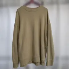 無印良品　度詰め裏毛トレーナー アイボリー　男女兼用　L-XL