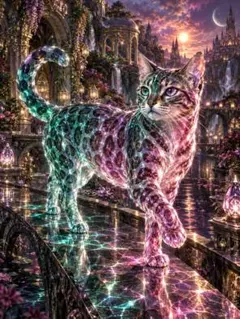 猫 デジタルアート 写真 L版