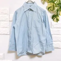 キッズ　男の子　Ｙシャツ　長袖シャツ　１２０　ダウンボタン　スーツ　七五三　上品