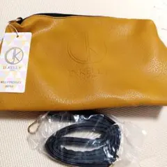 新品未使用 D.KELLY キャメルカラー ショルダーバッグ 斜め掛けショルダーのサムネイル