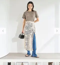 【25SS】グリーンレーベルリラクシング　レーススカート