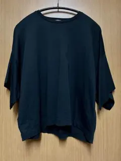 SACRA 黒 半袖ビッグシルエットカットソーのサムネイル