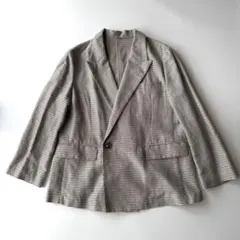 MilaOwen テーラードジャケット チェック柄 千鳥格子 オーバーサイズ