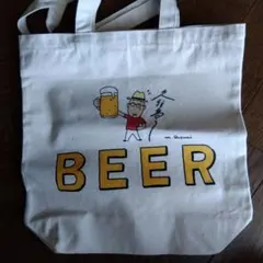 BEER イラスト トートバッグ 久住昌幸さんの直筆サイン入り