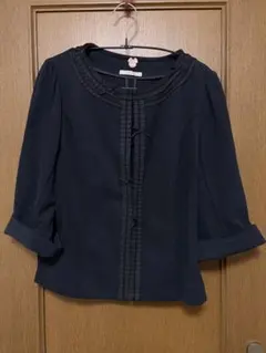 ローズティアラ　黒　ジャケット　サイズ46のサムネイル