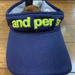 and per se アンパスィ サンバイザー ネイビー ゴルフのサムネイル