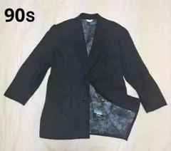 【90s】ハーフコート　ジャケット　スウェード風生地　中厚手　レディース