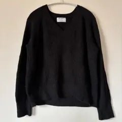 OLD NAVY 【XS】Vネック長袖ニットセーター ブラック ゆったり