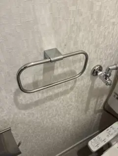 ステンレス製オーバルタオル掛け