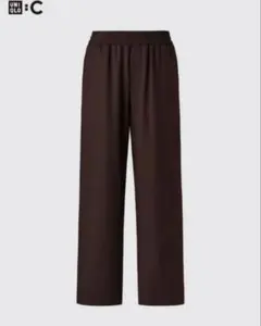 UNIQLO イージーワイドパンツ XL ダークブラウン