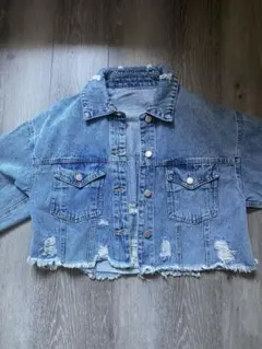 【INGNI（イング）】 ダメージデニムジャケット