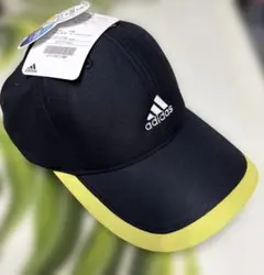 adidas キャップ ネイビー 蛍光イエローライン アディダス 新品タグ付きのサムネイル