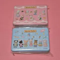 シルバニアファミリー　ノベルティ　非売品　缶ケース　２点セット