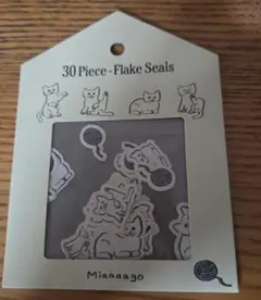 猫　フレークシール　 30枚入り