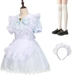 サイズ: S　メイド服 コスプレ 萌え コンカフェ メイド 可愛い 水色
