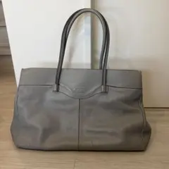 TOD'S レザー トートバッグ グレーのサムネイル