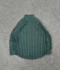 00s old UNIQLO ネルシャツ チェック ネイビー オールドユニクロ