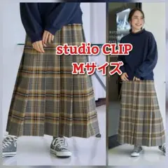 スタディオクリップ チェックプリーツスカート M