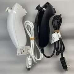 任天堂 Wii ヌンチャク ホワイト ブラック 2本セット
