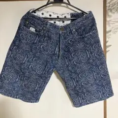 ナインルーラーズのデニムハーフパンツ