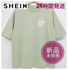 【未使用】XLサイズ SHEIN レディース Tシャツ グリーン