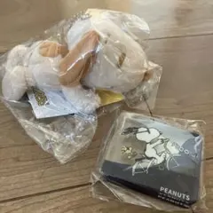 PEANUTS スヌーピー 寝そべりぬいぐるみ　とアクリルボードセット