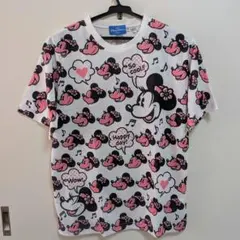 ディズニーリゾート　ミニーマウス　Tシャツ　白　ピンク