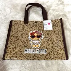 ハローキティ ビーチバッグ トートバッグ　しまむら ヒョウ柄 日焼けキティ