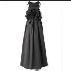 セール　SNIDEL タンクセット フリルワンピース ダークグレー 完売品