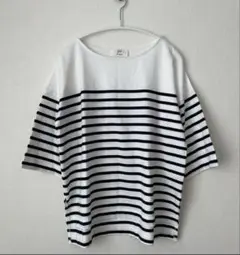1er Arrondissement ストライプ 半袖Tシャツ