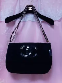 CHANEL ノベルティ ショルダーバッグ ブラックロゴ入り