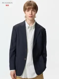 新品 26年モデル ユニクロ JWANDERSON 感動ブレザー ネイビー XL