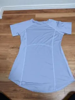 薄紫色 ヨガウェア　丈長め