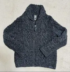 ジップニット カーディガン