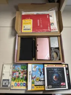 ニンテンドー 3DS ミスティピンク ブラック2台 セット【ジャンク品 