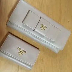 PRADA リボン長財布 キーケース