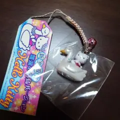 新潟限定 瓢湖の白鳥 根付ストラップ ご当地キティ 2006 ハローキティ