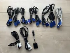 【まとめ売り10本】VGAケーブル、DVIケーブル