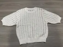 しまむら tal.byyumi ニット プルオーバー スザンヌコラボ 透かし編み