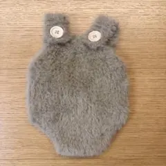【美品】ふわふわ ロンパース ブラウン 新生児 ニューボーン