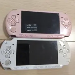 PSP-3000 本体 ピンク ホワイト ジャンク品セット