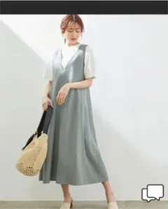 ROPÉ PICNIC バックレースアップワンピース