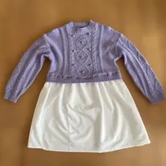 グリーンレーベル　リラクシング　ニット　ワンピース　130